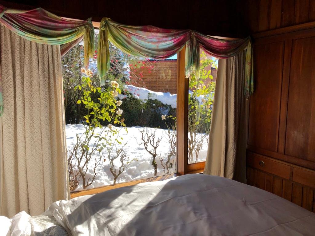 Cabaña con vista al lago